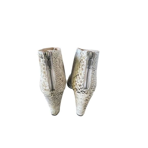 Diba True Snakeskin Ankle Booties Size 7 - Picture 8 of 14